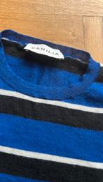 Vanilia streep trui met wol en cashmere 36, Ophalen of Verzenden, Zo goed als nieuw, Maat 36 (S), Blauw