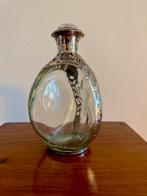 Vintage John Haig Whiskyfles zilver & glas, Ophalen of Verzenden