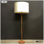 Teak houten vloerlamp stalamp schemerlamp Deens Design, Ophalen, Gebruikt, Vintage Deens, Hout