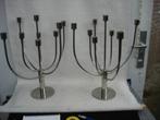 Twee Vintage CONRAD 9 arm kandelaars, Overige materialen, Gebruikt, Overige kleuren, Ophalen of Verzenden