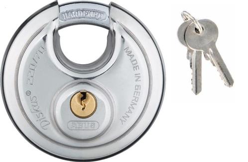 Abus RVS Discus Hangslot 220/70 (Mèt Gratis Verzending), Motoren, Accessoires | Sloten, Nieuw, Verzenden