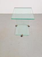 Regency Peter Ghyczy bijzettafel side table Pioneer TC glas, Huis en Inrichting, Tafels | Bijzettafels, 45 tot 60 cm, Minder dan 55 cm