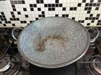 Brocante wok, grijs gewolkt., Overige materialen, Gebruikt, Ophalen of Verzenden, Wok