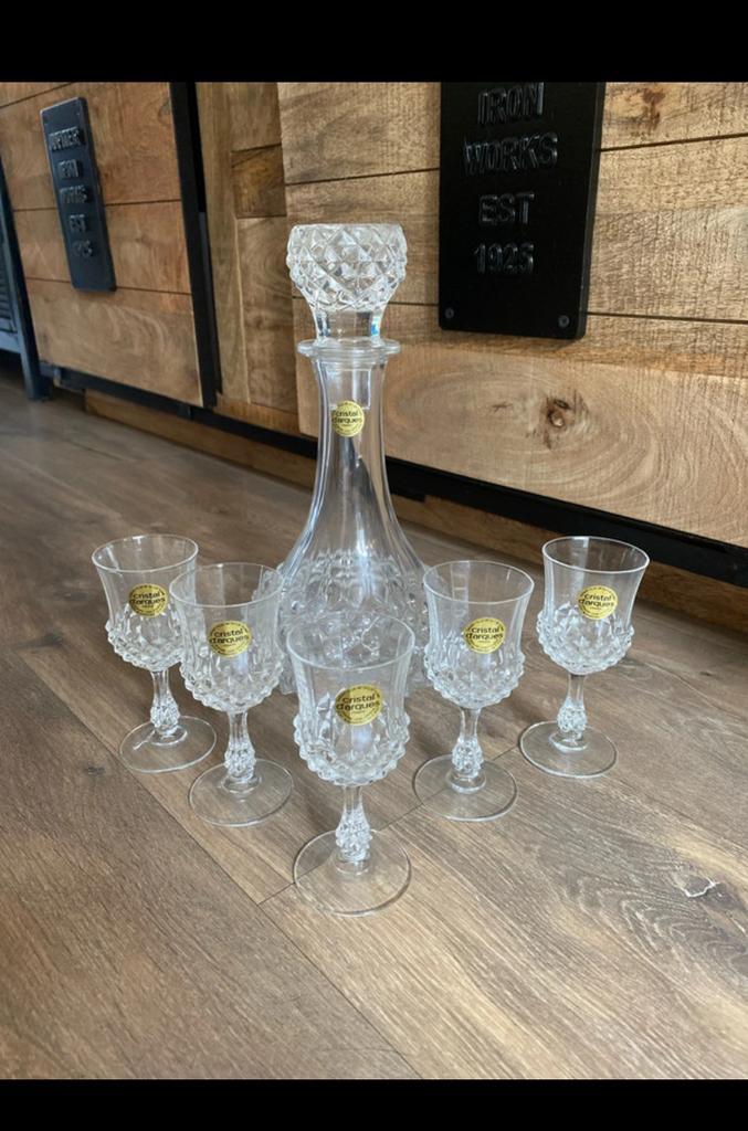 Kristal Karaffenset Cristal d'Arques, Antiek en Kunst, Antiek | Glas en Kristal, Ophalen