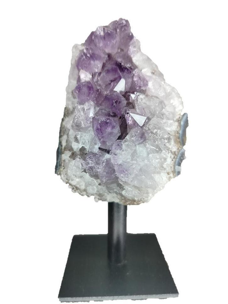 Amethist op standaard - os16, Verzamelen, Mineralen en Fossielen, Mineraal, Ophalen of Verzenden