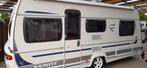 Fendt 465 bianco 2014 met 2 losse bedden, Caravans en Kamperen, Kachel, Particulier, Tot en met 4, Rondzit