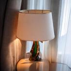 Vintage Murano Sommerso Lamp | Groen & Amber | Jaren '60, Verzenden, Glas, Minder dan 50 cm