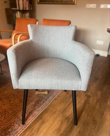 Set van 4 luxe eetkamerstoelen Marie Claire Home -lichtgrijs beschikbaar voor biedingen