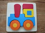 Houten puzzel trein, Playtive, Kinderen en Baby's, Speelgoed | Kinderpuzzels, Gebruikt, Ophalen of Verzenden, Van hout, Minder dan 10 stukjes