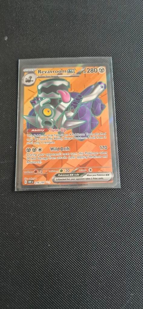 216 Revavroom Obsidian Pokémon TCG, Hobby en Vrije tijd, Verzamelkaartspellen | Pokémon, Zo goed als nieuw, Losse kaart, Ophalen of Verzenden