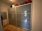 Ikea Pax kast schuifdeuren, Minder dan 25 cm, Aluminium frame met melkglas, 100 tot 150 cm, Gebruikt