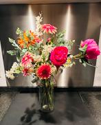 Prachtig boeket kunstbloemen in vaas, Ophalen of Verzenden, Nieuw, Binnen