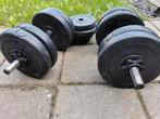Dumbbells 24 kg Halterschijven Halterset, Sport en Fitness, Fitnessmaterialen, Ophalen, Zo goed als nieuw, Benen, Dumbbell