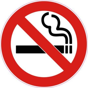 Rond wandbord Niet Roken No smoking (vintage look) beschikbaar voor biedingen