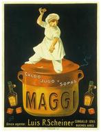 Leonetto Cappiello MAGGI Deco Reclame Poster Affiche, Verzenden, Nieuw, Reclamebord