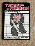 Transformers G1; Twin Twist instructie 1985, G1, Ophalen of Verzenden