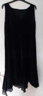 ART jurk zwart velours punten mouwloos L, Verzenden, Zwart, Maat 42/44 (L), ART