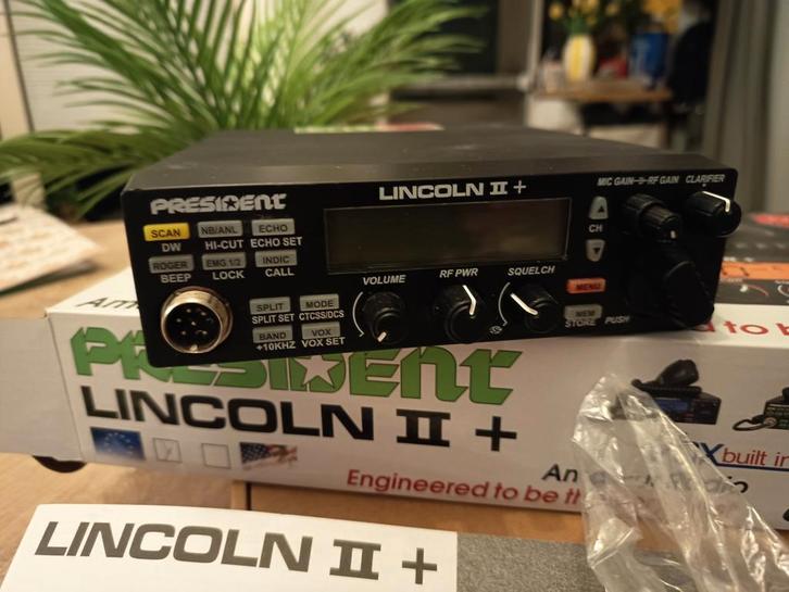 President Lincoln II+ CB Radio - Nieuwstaat!, Telecommunicatie, Zenders en Ontvangers, Zo goed als nieuw, Zender en Ontvanger