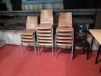 60 Stapelstoelen & 6 Tafels - Gebruikt, Goede Staat, Zakelijke goederen, Horeca | Meubilair en Inrichting, Ophalen, Gebruikt