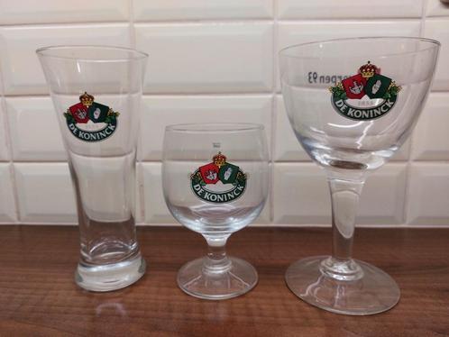 De Koninck bierglazen 3 stuks, Verzamelen, Biermerken, Zo goed als nieuw, Glas of Glazen, De Koninck, Ophalen of Verzenden
