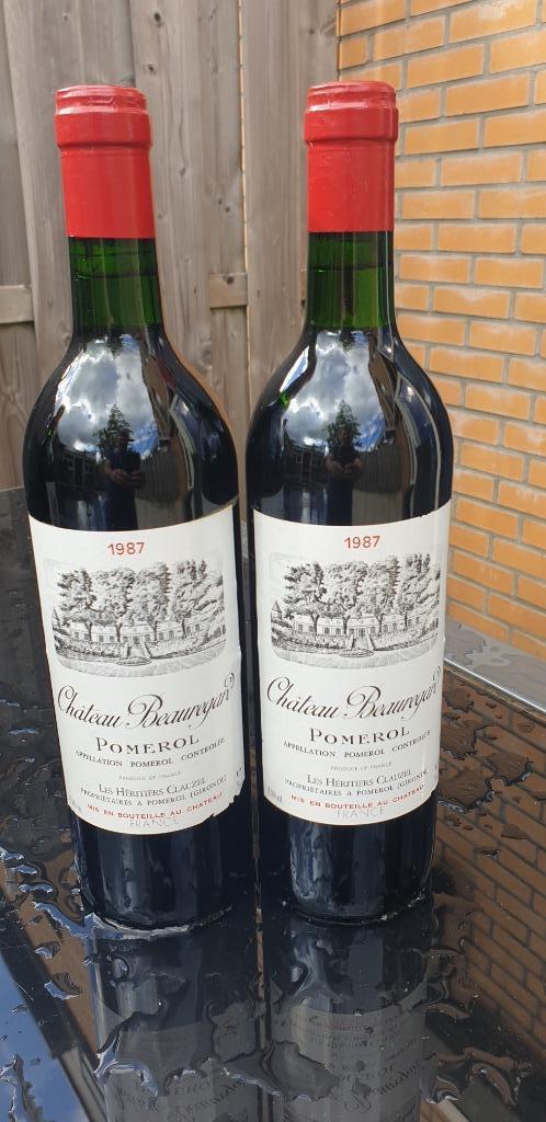 2 X Chateau Beauregard Pomerol 1987 (12,5% vol., 0,75 l), Verzamelen, Wijnen, Nieuw, Rode wijn, Frankrijk, Vol, Ophalen of Verzenden
