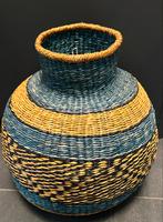 Mooie Afrikaanse XL opbergmand, Huis en Inrichting, Overige materialen, Mand, Verzenden, Rond