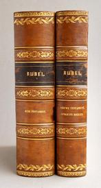 Antieke SOPHIA-BIJBEL STATENBIJBEL Biblia (1855) GOUDA!, Antiek en Kunst, Antiek | Boeken en Bijbels, Ophalen of Verzenden, Statenbijbel Bijbel