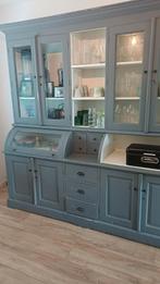 Landelijke buffetkast, Huis en Inrichting, Kasten | Buffetkasten, Ophalen, Gebruikt, 200 cm of meer, Glas