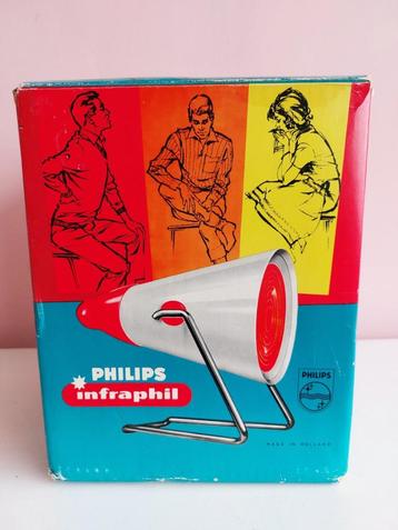 ZGAN Vintage Philips Infraphil KL7500 warmtelamp 1960-1965 beschikbaar voor biedingen