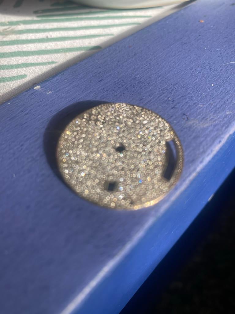 Horloge 9 kraat  goud wijzerplaat met diamanten 150 stuks, Overige merken, Overige materialen, Polshorloge, Ophalen of Verzenden