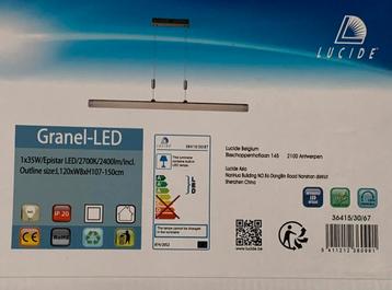 Lucide Granel-LED hanglamp zilver nieuw in doos beschikbaar voor biedingen