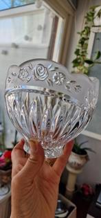 Vintage Kristallen bonbon schaal echt  kristal met deksel, Antiek en Kunst, Ophalen of Verzenden