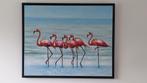 Coco maison flamingo canvas met zwarte lijst, Antiek en Kunst, Ophalen