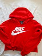 Nike Rood Oranje Cropped Hoodie - Maat S, Nike, Ophalen of Verzenden, Zo goed als nieuw, Maat 36 (S)
