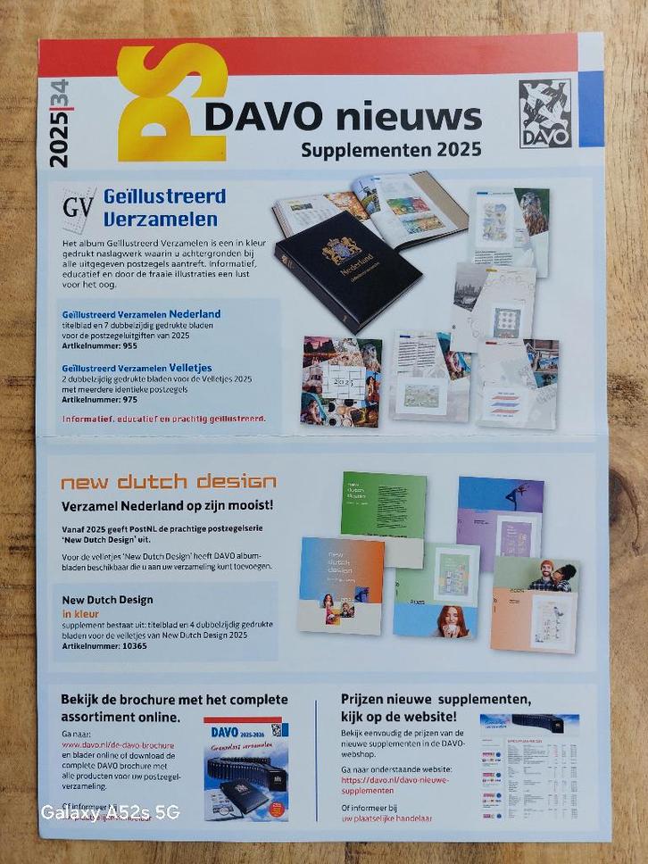 DAVO Supplementen Nederland - vanaf 28 November leverbaar, Postzegels en Munten, Postzegels | Toebehoren, Verzamelalbum, Verzenden