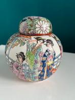 Prachtige chinese Millefleurs famile rose gemberpot, Ophalen of Verzenden