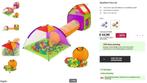 tent met ballenbak en slurven, Kinderen en Baby's, Speelgoed | Speeltenten, Ophalen, Zo goed als nieuw