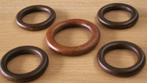 5 Vintage houten gordijn-/ borduur ringen, Hobby en Vrije tijd, Verzenden, Nieuw, Borduurpakket
