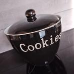 Zwarte koekjes pot, Huis en Inrichting, Keuken | Servies, Ophalen of Verzenden, Zo goed als nieuw, Overige stijlen, Kop(pen) en/of Schotel(s)