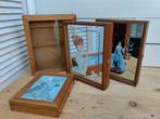 Sleutelkastje spiegel hout glas eend vrouw dame romantische, Huis en Inrichting, Kasten | Overige, Ophalen of Verzenden, Gebruikt