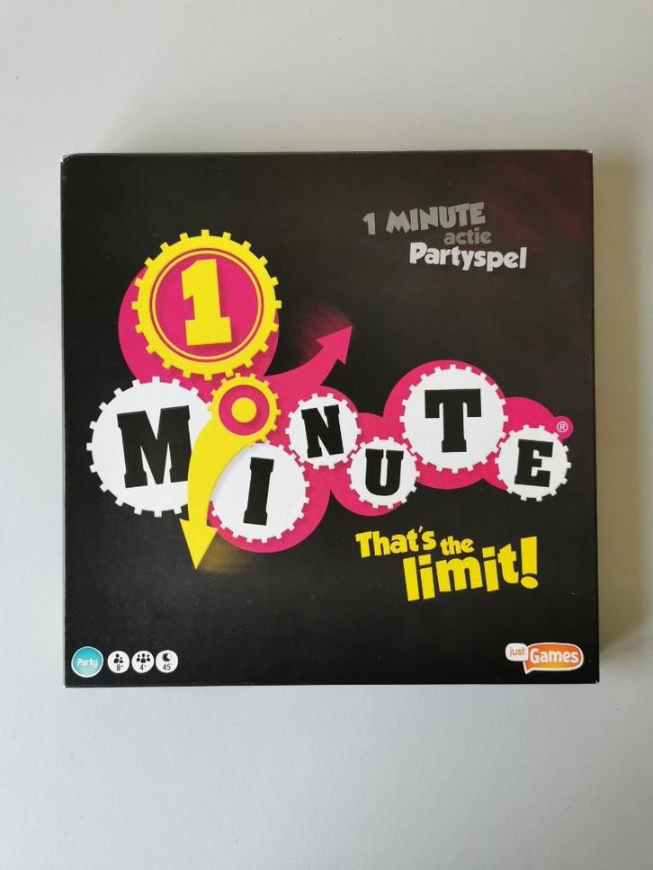 1 Minute (nooit gespeeld), Hobby en Vrije tijd, Gezelschapsspellen | Bordspellen, Nieuw, Drie of vier spelers, Vijf spelers of meer