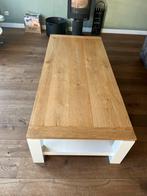 Salontafel, eiken blad, hoogglans onderstel, 180/80/ 43, Eikenhout, Zo goed als nieuw, 150 tot 200 cm, Minder dan 50 cm