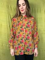 Vintage blouse, maat 40/42 - L/XL - bloemenprint - 90's, Kleding | Dames, Maat 38/40 (M), Overige kleuren, ,, Ophalen of Verzenden