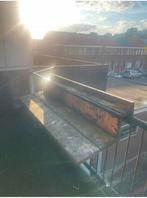 Goud met Hout - Slimme balkontafel XL - niet opklapbaar, Ophalen, Gebruikt, Hout