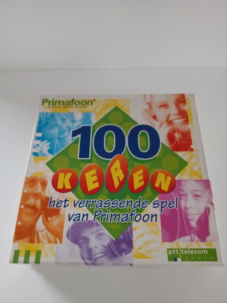 Het Spel : 100 Keren (van Primafoon), Hobby en Vrije tijd, Gezelschapsspellen | Overige, Zo goed als nieuw, Ophalen of Verzenden