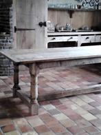 Eikenhouten boeren kloostertafel 240x85, Ophalen