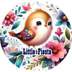 L248 ouwel vogel 20x4,7cm eetbare cupcake rondjes vers, Ophalen of Verzenden, Nieuw, Cupcakes, Versiering