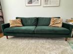 Bank velour 3 zits, Huis en Inrichting, Banken | Sofa's en Chaises Longues, Ophalen, Gebruikt, Tweepersoons, 75 tot 100 cm