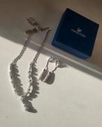 Saworski ketting/oorbellen set, Sieraden, Tassen en Uiterlijk, Ophalen of Verzenden, Zo goed als nieuw, Overige materialen