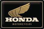 Honda Motorcycles logo relief metalen reclamebord wandbord, Verzamelen, Nieuw, Reclamebord, Ophalen of Verzenden